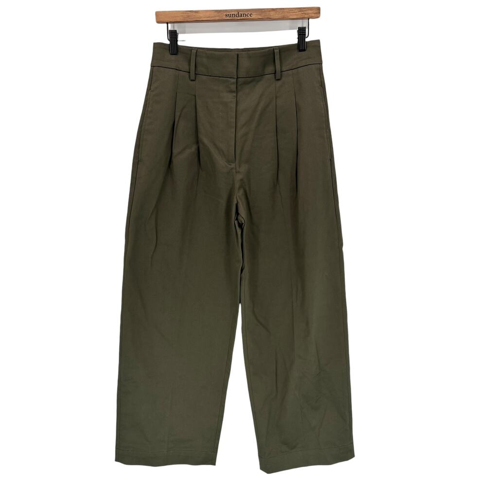 NWOT Banana Republic Pleated Barrel Pants 6 Wide Leg High Rise Cropped Trousers